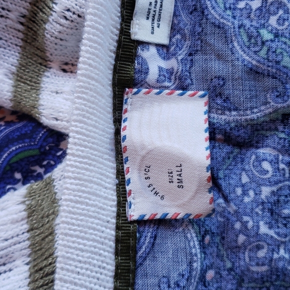 119 POSTMARK Anthropologie Layered Ginny Pullover Top sz S Women's Striped Geo - Picture 7 of 11